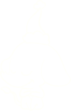 Bir insan tarafından çizilmiş Noel Fili Tebeşiri