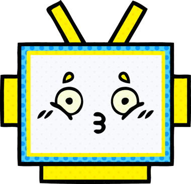 Bir insan tarafından çizilmiş robot kafanın çizgi romanı.