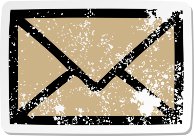 Bir insan tarafından çizilmiş şirin bir karikatür kağıdının sıkıntılı çıkartması.