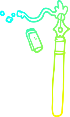 Bir insan tarafından çizilmiş bir karikatür dolmakalemi.