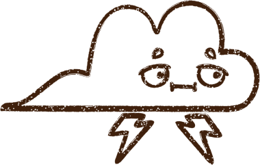 Bir insan tarafından çizilen Yıldırım Bulutu Kömürü Çizimi