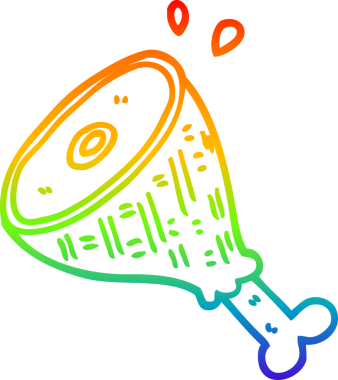 gökkuşağı gradyan çizgi çizimi bir insan tarafından çizilmiş et