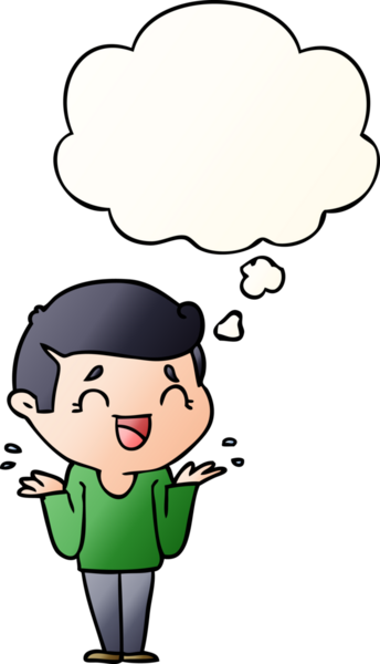 Bir insan tarafından çizilmiş yumuşak eğimli düşünce baloncuğu olan kafası karışmış bir adam.