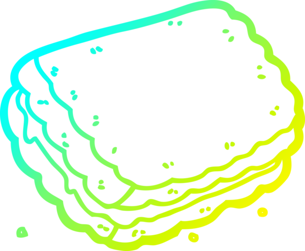 Bir insan tarafından çizilmiş bir çizgi film bisküvisi.