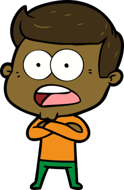 Bir insan tarafından çizilmiş bir karikatür.