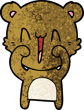 Bir insan tarafından çizilmiş bir çizgi film karakteri.