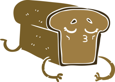 Bir insan tarafından çizilmiş bir ekmek karalaması.