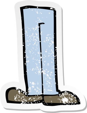 Bir insan tarafından çizilmiş çizgi film bacaklarının gerilimli yapıştırması.