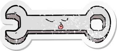 Bir insan tarafından çizilmiş çizgi film anahtarının sıkıntılı çıkartması.