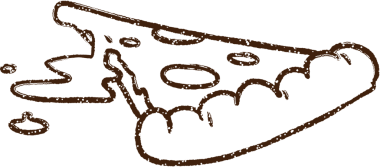 Bir insan tarafından çizilmiş Pizza Kömürü