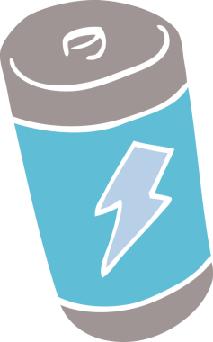 Bir insan tarafından çizilmiş bir pil karalaması.