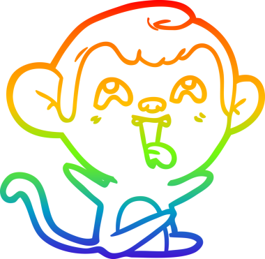 gökkuşağı gradyan çizgisi insan tarafından çizilmiş çılgın bir çizgi maymun çizimi