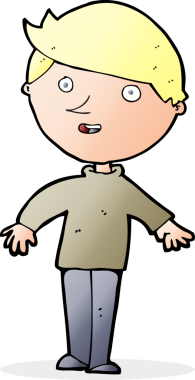 Bir insan tarafından çizilmiş mutlu bir adam.