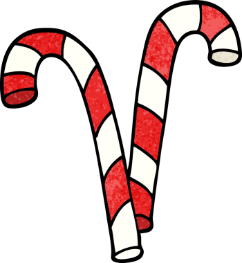 bir insan tarafından çizilmiş karikatür xmas şeker çubuğu