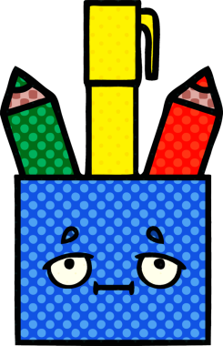 Bir insan tarafından çizilmiş bir kalem kapının çizgi roman stili