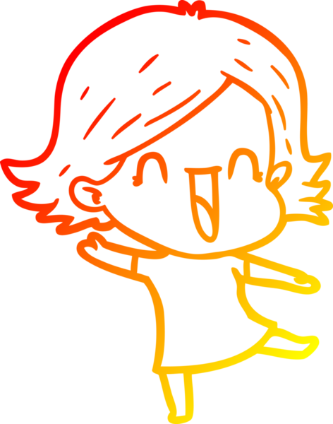 Bir insan tarafından çizilmiş gülen bir karikatür çizimi.