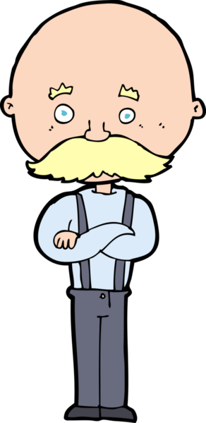 bir insan tarafından çizilmiş karikatür büyükbaba