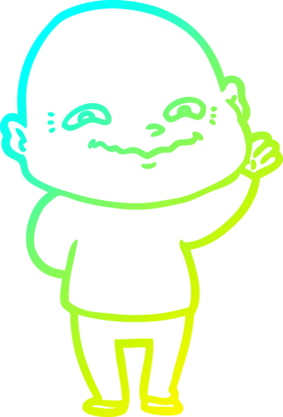 Bir insan tarafından çizilmiş ürpertici bir çizgi film çizimi.