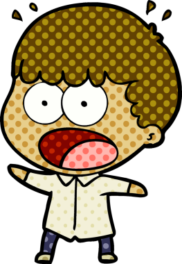 Bir insan tarafından çizilmiş bir karikatür.