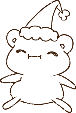 Bir insan tarafından çizilmiş Noel Ayısı Kömürü