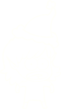 Bir insan tarafından çizilen Noel Uzaylı Tebeşiri