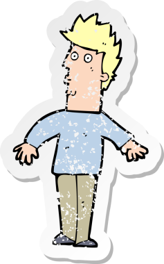 Bir insan tarafından çizilmiş bir karikatürün gerilimli çıkartması şaşırttı.