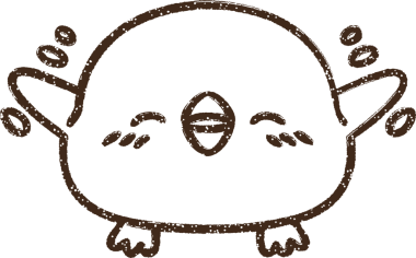 Bir insan tarafından çizilmiş sevimli kuş kömürü.