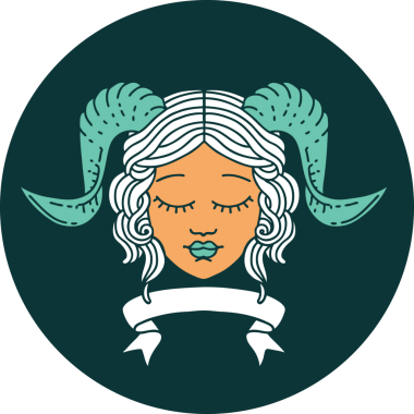 Bir insan tarafından çizilmiş parşömen pankartıyla karakterin bağlayıcı simgesi