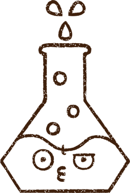 Bilim Deneyi Kömür Çizimi Bir insan tarafından çizildi
