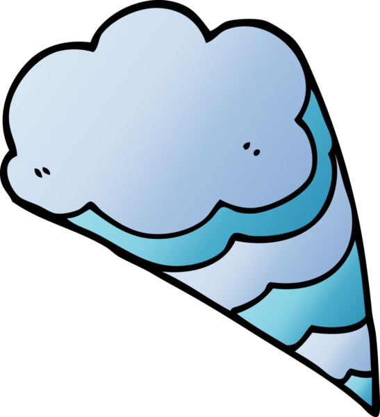 bir insan tarafından çizilmiş karalama dekoratif bulut elementi