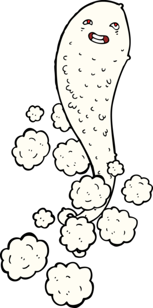 Bir insan tarafından çizilmiş garip bir hayalet.