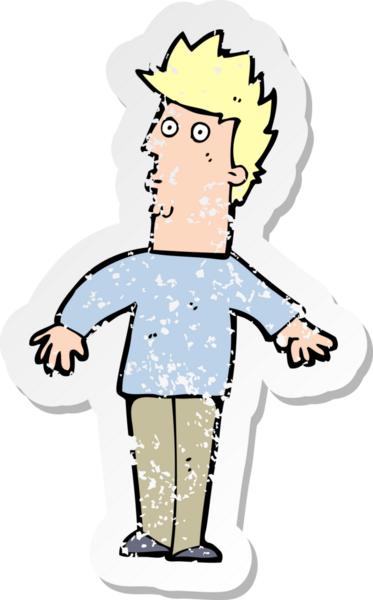 Bir insan tarafından çizilmiş bir karikatürün gerilimli çıkartması şaşırttı.