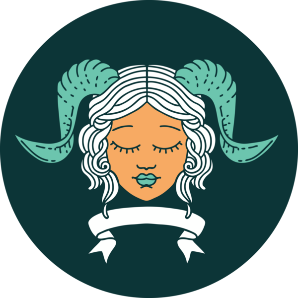 Bir insan tarafından çizilmiş parşömen pankartıyla karakterin bağlayıcı simgesi