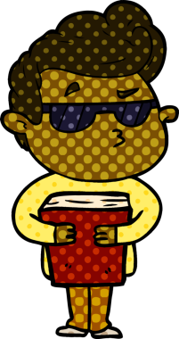 Bir insan tarafından çizilmiş havalı bir çizgi film.