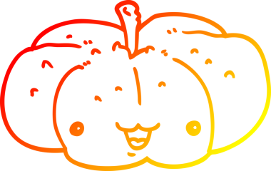 Bir insan tarafından çizilmiş bir çizgi balkabağı çizimi