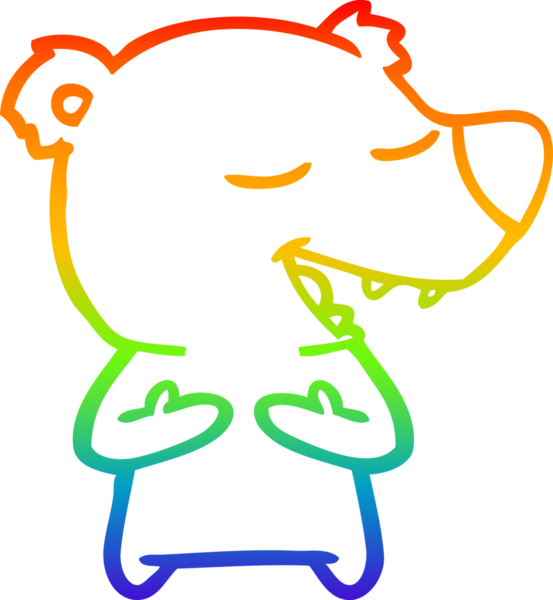 gökkuşağı gradyan çizgi çizimi bir insan tarafından çizilmiş bir çizgi ayı