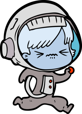 Kızgın çizgi film kızı bir insan tarafından çizilmiş.