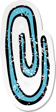 Bir insan tarafından çizilmiş kırmızı renkli bir karikatür yapıştırması.