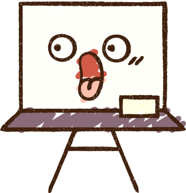 Bir insan tarafından çizilen Beyaz Tahta Tebeşiri