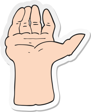 Bir insan tarafından çizilmiş bir çizgi filmin çıkartması.