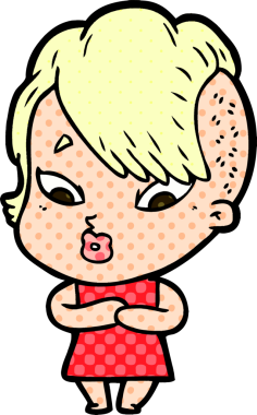 Bir insan tarafından çizilmiş bir karikatür.