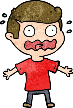 Çizgi filmdeki adam bir insan tarafından çizilmiş.