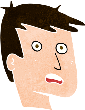 Bir insan tarafından çizilmiş mutsuz bir yüz.