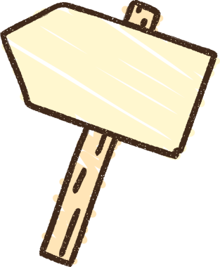 Bir insan tarafından çizilen Yön İşareti Tebeşiri