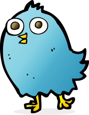 bir insan tarafından çizilmiş mutlu bir kuş.