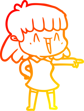 Bir insan tarafından çizilmiş bir karikatür kadın çizimi