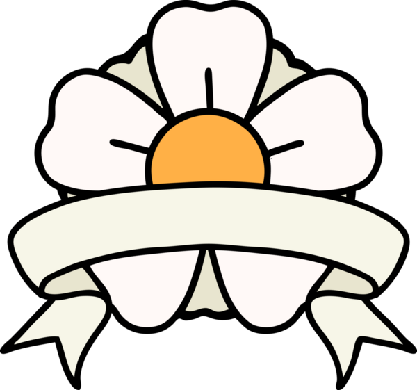 Bir insan tarafından çizilmiş geleneksel bir çiçek dövmesi.