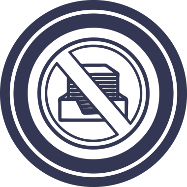 bir insan tarafından çizilmiş dairesel simgesiz ofis simgesi