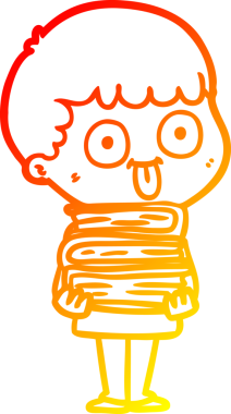 Bir insan tarafından çizilmiş çizgi film karakteri.