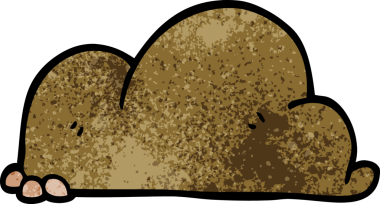 Bir insan tarafından çizilmiş karalama yığını.